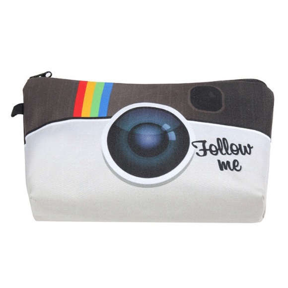 Instagram App Icon Cosmetic Makeup Bag Clutch - Picture 3 of 15